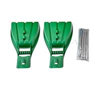 Chosertory Ramasse-feuilles, Râteau à Main, Grande Surface, Facile à Nettoyer, pour Un Ramassage Sans Effort Des Feuilles dans Les Jardins et L'entretien Pay, 2 Pièces avec Tige