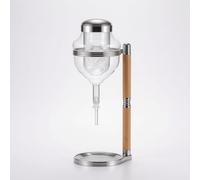 Chosertory Refroidisseur de Vin Carafe Pichet Service Set Chauffe Sake Refroidisseur Verre Borosilicate avec Contrôle Du Froid par Glace pour Usage et Sûr Adapté, Argent, Taille unique