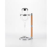 Chosertory Refroidisseur de Vin Carafe Pichet Service Set Chauffe Sake Refroidisseur Verre Borosilicate avec Contrôle Du Froid par Glace pour Usage et Sûr Adapté, Doré, Taille unique
