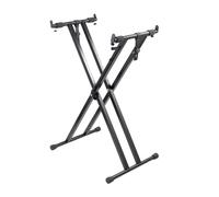 Chosertory Support Clavier X Stand Clavier Support Piano Support Synthétiseur Structure Acier Solide avec Pieds Caoutchouc Antidérapants et Bras Universels, Support-X