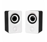 Chosertory Système D'enceintes Multimédia Alimentation USB Filaires Haut-Parleur D'ordinateur Compact Compactes Enceinte Filaire Bureau,
