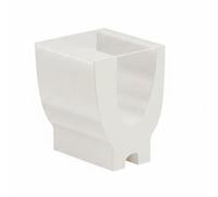 Chosertory Table d'Appoint Pliable Accordéon Table de Chevet Meuble Latéral Table Basse Papier Traité Rangement Gain de Place à Plat Style Artisanal Convient à, S, Porcelaine Blanche Bd2
