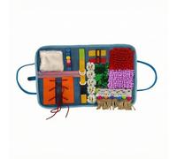 Chosertory Tapis d'Éveil Sensoriel Panneaux Texturés Boutons Fermures Éclair pour Exercices Concentration Relaxation Adapté aux Routines aux Soins