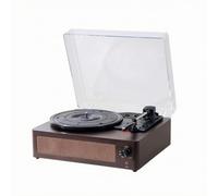 Chosertory Tourne-Disque avec Housse Anti-Poussière, | sign En Bois Grainé, Platine Vinyle sur Pied, Stéréo, Phonographe, pour Chambre, Bureau, angle Lecture