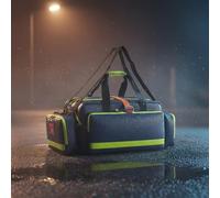 Chosertory Trousse Médicale Imperméable Sac d'intervention Rapide Sacoche de Premiers Secours à Compartiments Ordonnés et Séparateurs en Oxford 1200d et TPU, Array, Orange avec Accents Jaune