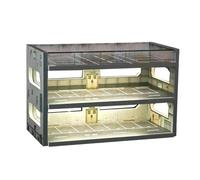 Chosertory Vitrine/Boîte de Rangement pour Voitures Miniatures à L'échelle 1:64, Diorama de Garage, Objet de Collection/cadeau, Modèle de Décoration Miniatur