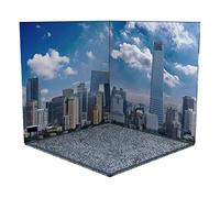 Chosertory Vitrine Servant de Décor et de Garage Simulé pour Voitures Miniatures à L'échelle 1/12, Kit de Maquette en Carton Mousse Résistant, City