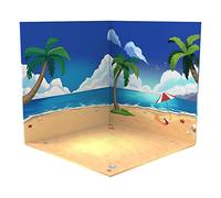 Chosertory Vitrine Servant de Décor et de Garage Simulé pour Voitures Miniatures à L'échelle 1/12, Kit de Maquette en Carton Mousse Résistant, Plage