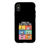 Choses Amusantes Que Je Fais Pendant Mon Temps Libre : Femme de ménage Coque pour iPhone X/XS