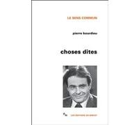 Choses dites Pierre Bourdieu (Auteur)