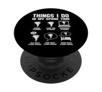 Choses drôles de tornades Que Je Fais Pendant Mon Temps Libre à Storm Chasing PopSockets PopGrip Adhésif