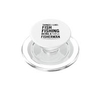 Choses Que J'aime: Pêche au Poisson Être Un pêcheur PopSockets PopGrip pour MagSafe