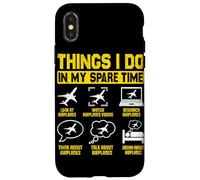 Choses Que Je Fais dans Mes Avions de Temps Libre Coque pour iPhone X/XS