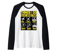 Choses Que Je Fais dans Mes Avions de Temps Libre Manche Raglan