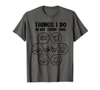Choses Que Je Fais dans Mon Temps Libre Cycliste T-Shirt