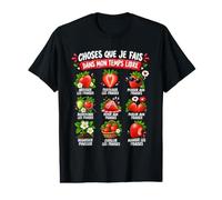 Choses Que Je Fais dans Mon Temps Libre Fraises Fun T-Shirt Graphique avec Valeur