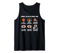 Choses Que Je Fais dans Mon Temps Libre Funny Basketball Débardeur