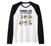 Choses Que Je Fais en Tant Que Personne Chat Conception Manche Raglan