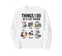 Choses Que Je Fais en Tant Que Personne Chat Conception Sweatshirt