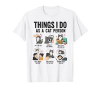 Choses Que Je Fais en Tant Que Personne Chat Conception T-Shirt