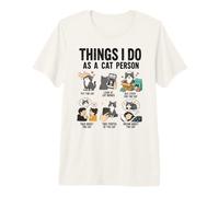 Choses Que Je Fais en Tant Que Personne Chat Conception T-Shirt Haut de Gamme