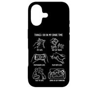 Choses Que Je Fais Mon Temps Libre Humour Chat Coque pour iPhone 17