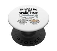 Choses Que Je Fais Pendant Mon : Aller Pêcher, PopSockets PopGrip Adhésif