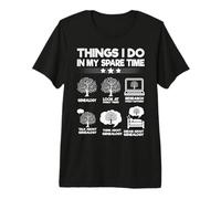 Choses Que Je Fais Pendant Mon Temps Libre Généalogie drôle T-Shirt Haut de Gamme