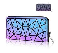 Chosping Sac à main et sac à main géométrique lumineux holographique réfléchissant arc-en-ciel, WALLET-Luminous Black, Wallet, Classique