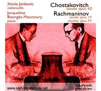 Chostakovitch, sonate opus 40; Rachmaninov, sonate opus 19 et vocalise opus 34