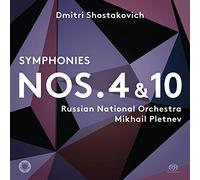 Dmitri Shostakovich Dmitri Shostakovich: Symphonies Nos. 4 & 10 (CD) Hybrid