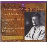 CHOSTAKOVITCH : Symphonies n° 1 & 5 / Artur Rodzinski