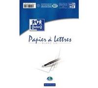 Oxford – Bloc correspondance 23524 – A4 210×297 mm – Papier vélin supérieur blanc