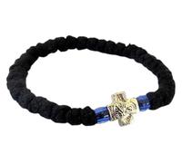 Chotki de prière grec Fait main Christianisme/Orthodoxe Corde flexible Noir