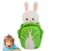 Chou en peluche douce - d'animaux remplie de lapin - Jouet d'accompagnement décoratif - Accent intérieur pour canapé, siège auto, chambre d'enfant, table de chevet, jardin d' , cadeau de