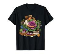 Chou ornemental fleurissant comme Une Grande Rose botanique T-Shirt