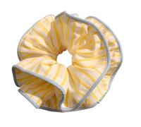 Chouchou à cheveux à rayures esthétiques pour femmes et filles - Élastique à cheveux surdimensionné pour un usage quotidien