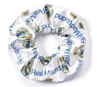 Chouchou à cheveux avec logo Real Madrid Football Club Bleu marine et jaune