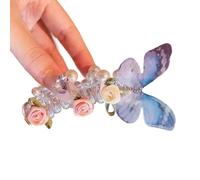 Chouchou à cheveux élastique créatif à motif floral pour femmes et filles, accessoires de mode pour filles, support pour queue de cheval