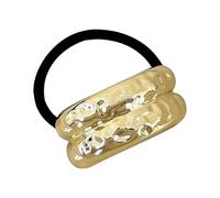 Chouchou à cheveux en métal, support de queue de cheval, élastique pour queue de cheval - Bandeau confortable, design en métal pour anniversaire, Nouvel An, Noël