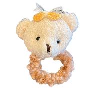 Chouchou à cheveux en peluche avec ours mignon pour femmes et filles, outils de coiffure, chouchous berbères en polaire pour filles, chouchous à cheveux en forme d'ours en peluche, chouchous à cheveux