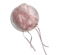 Chouchou à cheveux en ruban féerique transparent surdimensionné pour cheveux élégant pour queue de cheval pour femme