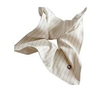 Chouchou à cheveux gris et blanc pittoresque en textile extensible pour femmes et adolescentes