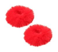Chouchou à cheveux moelleux - Chouchou portable en fausse fourrure | élastique pour queue de cheval, accessoire doux, extensible et durable | Ensemble cadeau élégant et tendance pour femme et fi