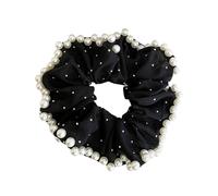 Chouchou à cheveux surdimensionné avec perles artificielles - Élastique à cheveux épais - Pour femme - Différentes tenues