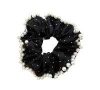 Chouchou à cheveux surdimensionné avec perles artificielles - Élastique à cheveux épais pour femme - Différentes tenues
