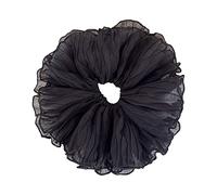 Chouchou à cheveux surdimensionné coréen plissé pour femmes, élastiques à cheveux tendance, serre-tête pour queue de cheval, couleur unie, serre-tête pour fille, queue de cheval, corde à cheveux