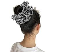 Chouchou à cheveux très élastique avec bordure en dentelle pour queue de cheval surdimensionnée pour filles