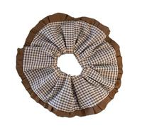 Chouchou à motif écossais pour usage quotidien - Pour femme - Élastique - Pour cheveux
