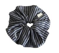 Chouchou à rayures avec nœuds décoratifs doux et extensible - Accessoires pour un usage quotidien - Chouchou en tissu doux pour la peau